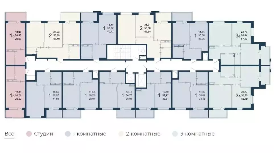 1-к кв. Воронежская область, Воронеж Московский просп., 66 (36.04 м) - Фото 1