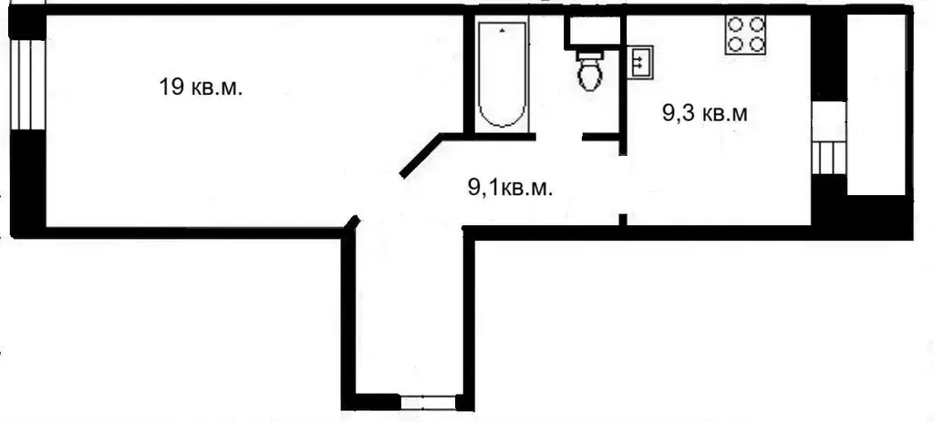 1-к кв. Санкт-Петербург ул. Антонова-Овсеенко, 5к1 (41.0 м) - Фото 0