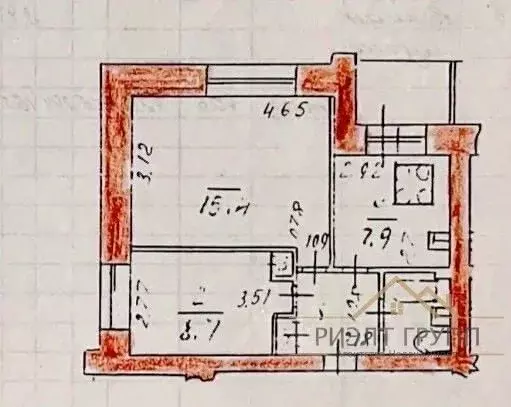 2-к кв. Татарстан, Казань ул. Маршала Чуйкова, 15 (42.6 м) - Фото 1