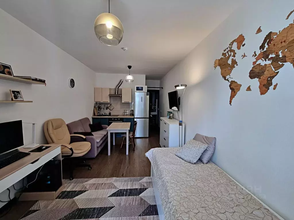 Студия Санкт-Петербург ул. Летчика Лихолетова, 14к4 (28.0 м) - Фото 1