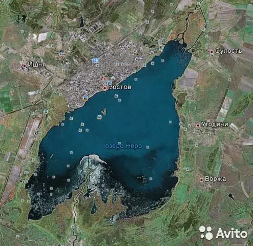 Карта глубин озеро неро