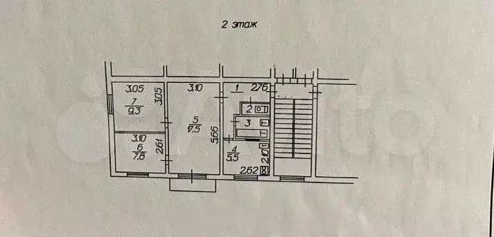 3-к. квартира, 49 м, 2/5 эт. - Фото 0