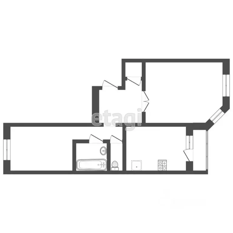 2-к кв. Москва Симферопольский бул., 24К1 (60.4 м) - Фото 1