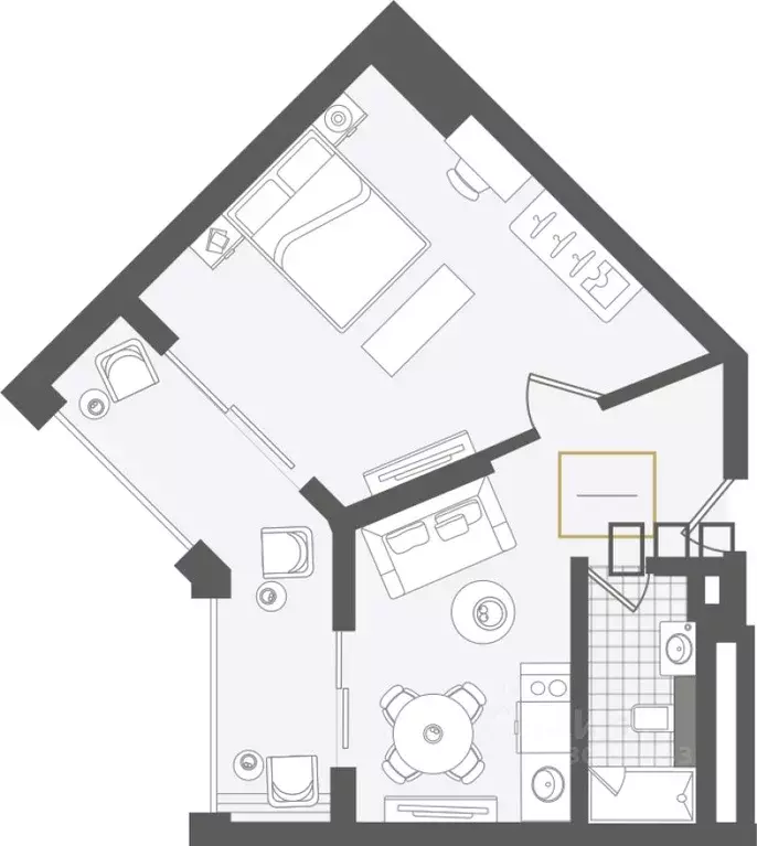 2-к кв. Краснодарский край, Сочи Адлер жилрайон, Курортный Городок ... - Фото 1