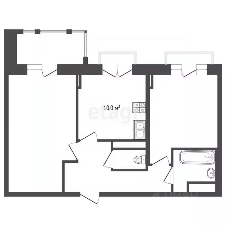2-к кв. Московская область, Одинцовский городской округ, с. Лайково, ... - Фото 1