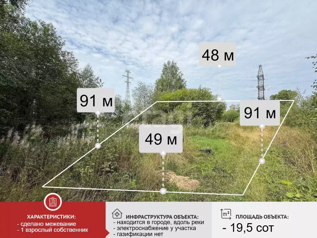 Участок в Вологодская область, Великий Устюг  (19.5 сот.) - Фото 1