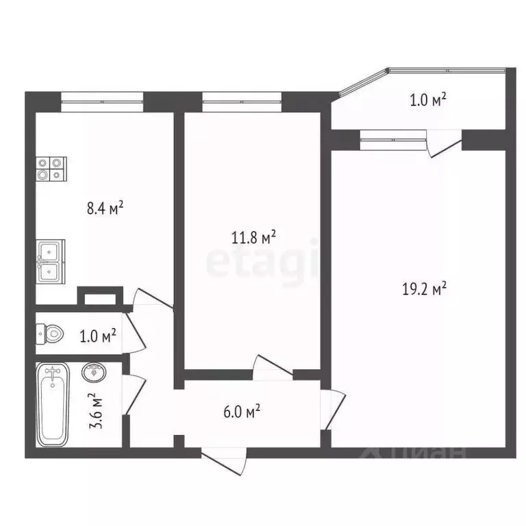 2-к кв. Москва ул. Декабристов, 10К1 (51.0 м) - Фото 0