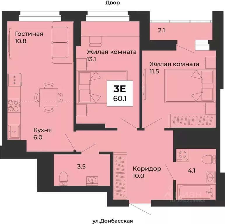 3-к кв. Свердловская область, Екатеринбург Уралмаш жилрайон, ул. ... - Фото 1