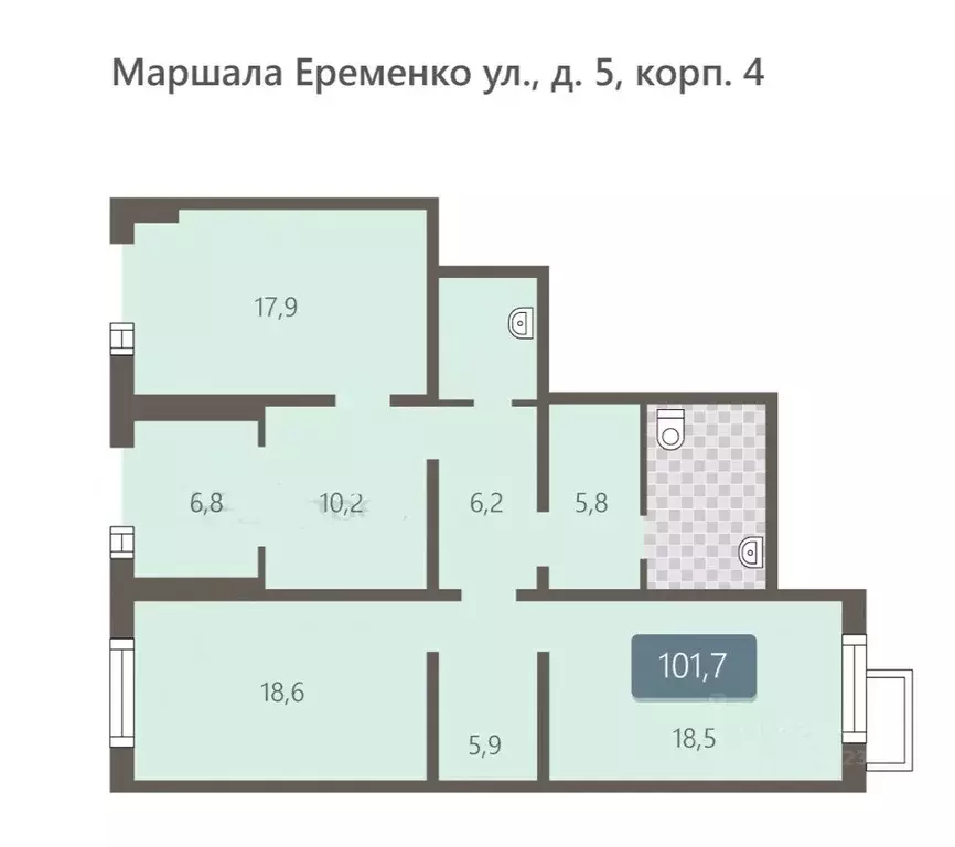Помещение свободного назначения в Москва ул. Маршала Еременко, 5к4 ... - Фото 1
