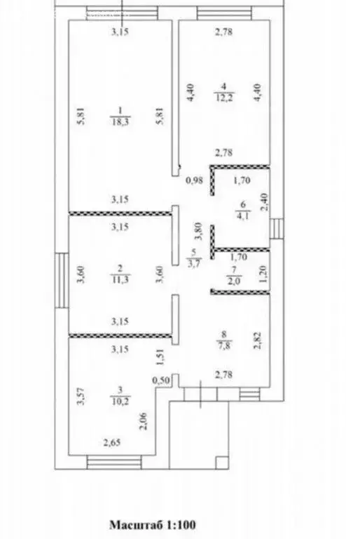 Дом в село Александровка, Рябиновая улица, 7 (100 м) - Фото 1