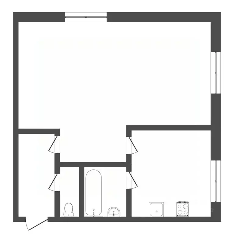 1-к кв. Тюменская область, Тюмень ул. Мельникайте, 93 (30.1 м) - Фото 1