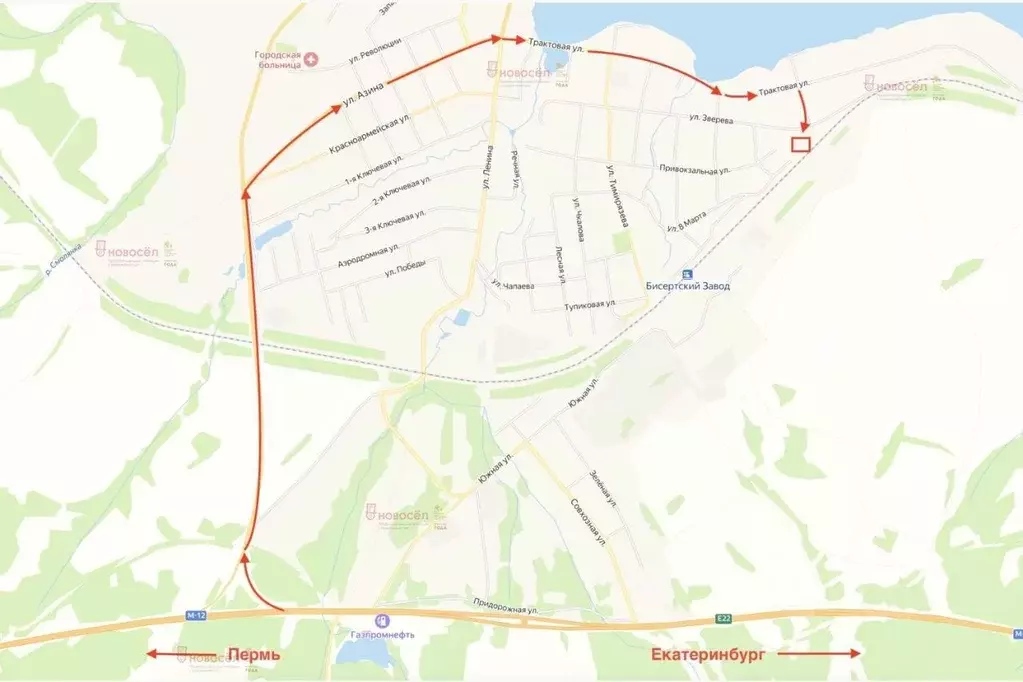 Производственное помещение в Свердловская область, Бисерть пгт ул. ... - Фото 2