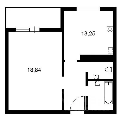 1-к кв. Санкт-Петербург Парашютная ул., 56к3 (39.4 м) - Фото 2