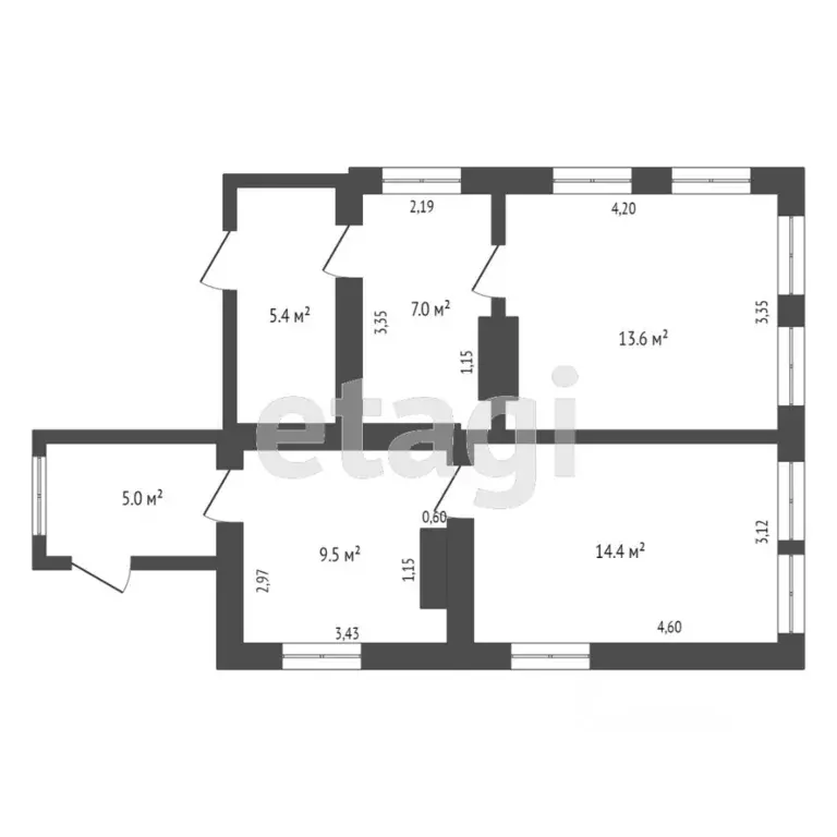 Дом в Тюменская область, Ишим ул. Полины Осипенко, 119 (45 м) - Фото 1