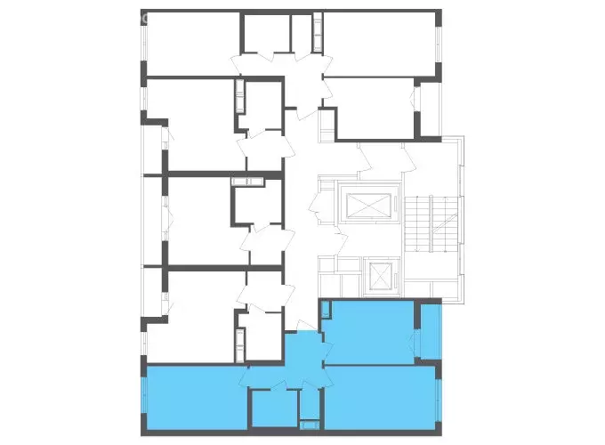 2-комнатная квартира: посёлок Шушары, Старорусский проспект, 3к1 (60.4 ... - Фото 2