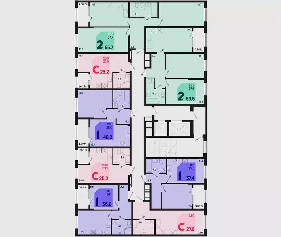 Студия Краснодарский край, Краснодар Первое Место жилой комплекс (26.7 ... - Фото 1