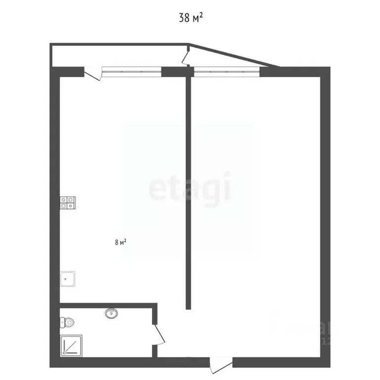 1-к кв. Ставропольский край, Кисловодск ул. Пушкина (38.0 м) - Фото 1