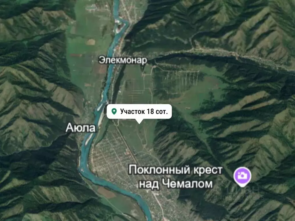Участок в Алтай, Чемальский район, Элекмонарское с/пос, с. Элекмонар  ... - Фото 2