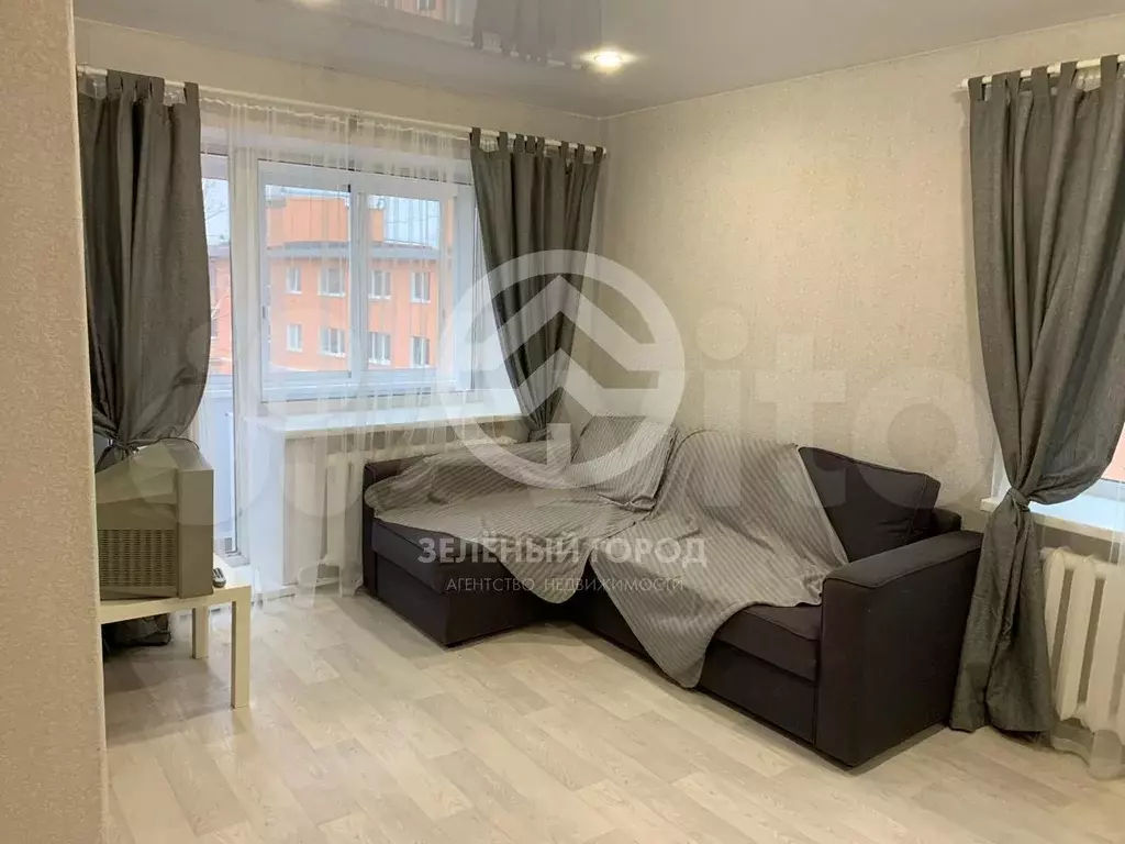 1-к. квартира, 32,5 м, 5/5 эт. - Фото 0