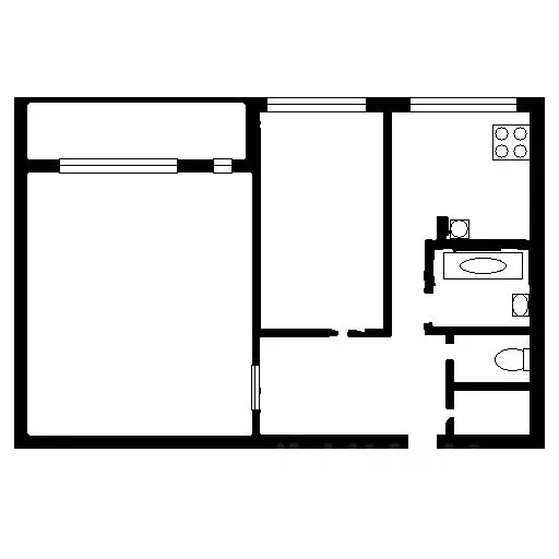 2-к кв. Санкт-Петербург ул. Кржижановского, 3К3 (49.0 м) - Фото 2