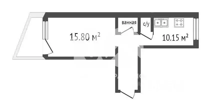 1-к кв. Новосибирская область, Новосибирск ул. Стофато, 7 (37.4 м) - Фото 1