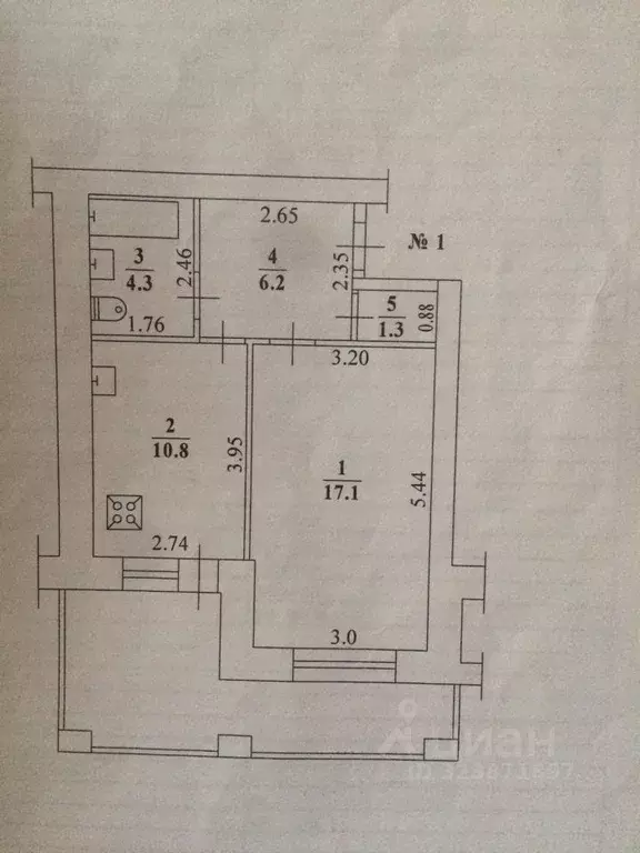1-к кв. Саха (Якутия), Якутск Сергеляхское ш., 1/1 (39.7 м) - Фото 0