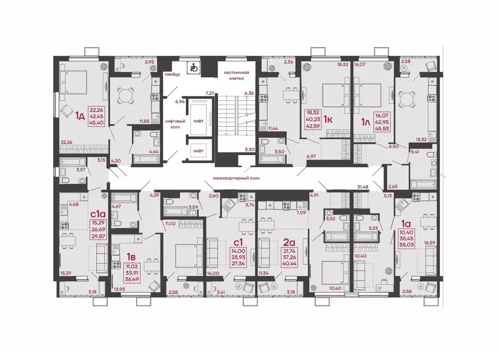 Студия Пензенская область, Пенза ул. Измайлова, 41Б (29.87 м) - Фото 2