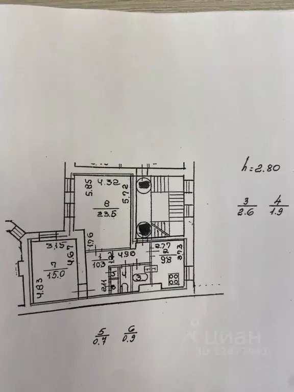 2-к кв. Санкт-Петербург Моховая ул., 32 (64.7 м) - Фото 2