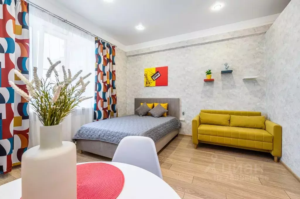 1-к кв. Татарстан, Казань ул. Нурсултана Назарбаева, 35к1 (26.0 м) - Фото 1