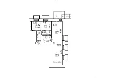 1-к кв. Москва ул. Винокурова, 7/5К2 (52.8 м) - Фото 1