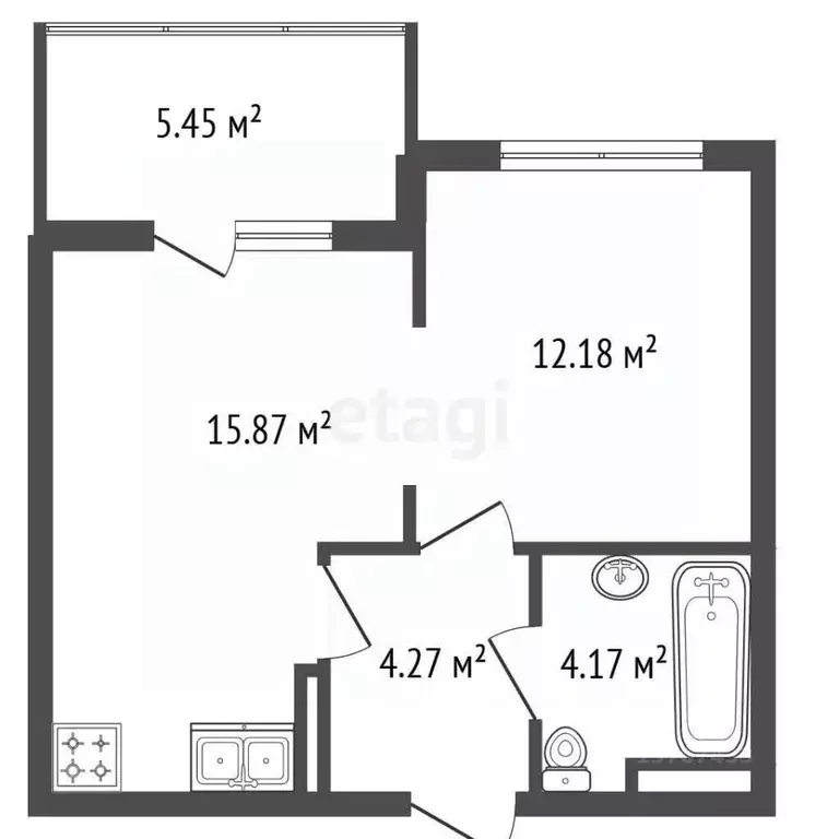 1-к кв. Санкт-Петербург ш. Суздальское, 8 (36.43 м) - Фото 2