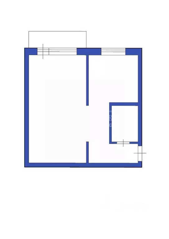1-к кв. Кемеровская область, Кемерово ул. Юрия Смирнова, 28 (31.0 м) - Фото 2