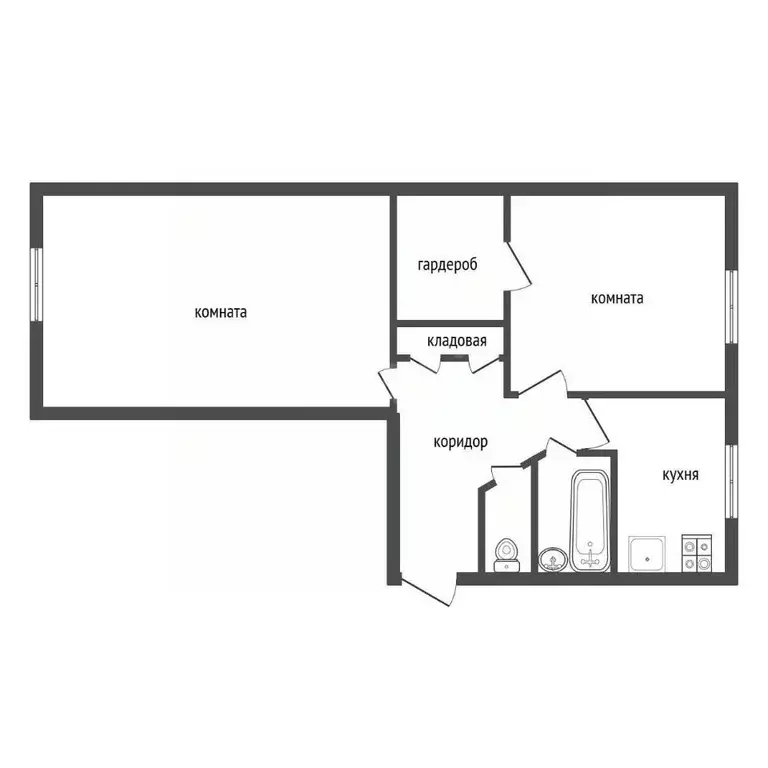 2-к кв. Воронежская область, Воронеж Ленинский просп., 68 (48.3 м) - Фото 2