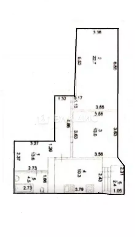 2-к кв. Башкортостан, Уфа Колгуевский мкр, ул. Габдуллы Амантая, 8/1 ... - Фото 2