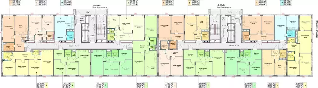 2-комнатная квартира: Нижний Новгород, квартал Кооперативный посёлок, ... - Фото 2