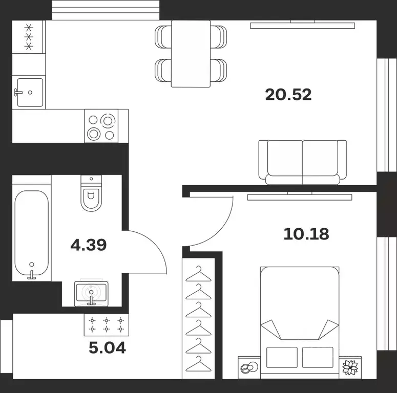 1-к кв. Тульская область, Тула Парк Патриот жилой комплекс (40.13 м) - Фото 0
