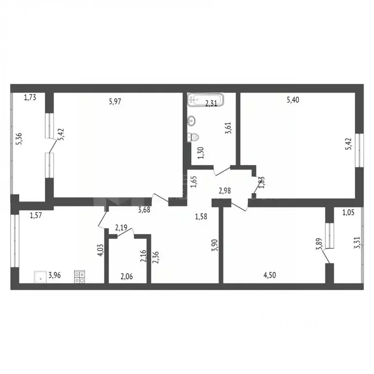 3-к кв. Тюменская область, Тюмень ул. Максима Горького, 90 (126.6 м) - Фото 1