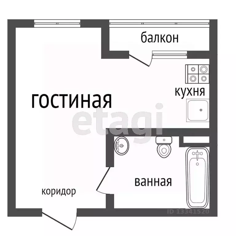 Студия Ульяновская область, Ульяновск Новый Город мкр, просп. ... - Фото 1