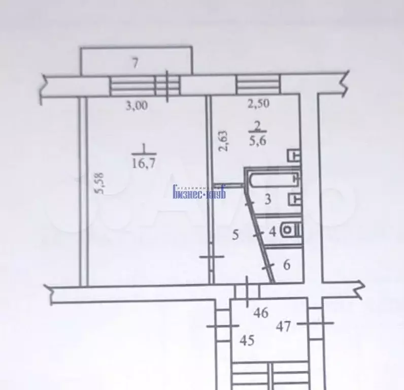 1-к. квартира, 30 м, 4/5 эт. - Фото 0