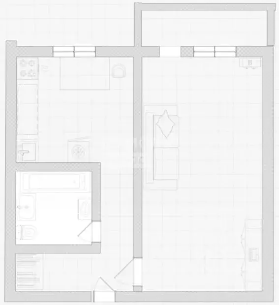 1-к кв. Московская область, Шатура муниципальный округ, пос. Бакшеево ... - Фото 2