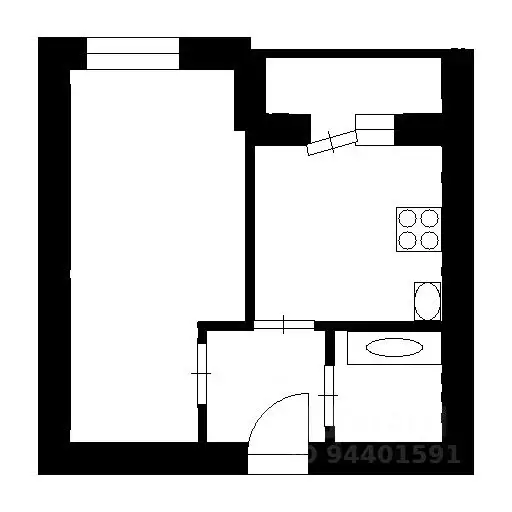 1-к кв. Башкортостан, Уфа Союзная ул., 37/1 (37.0 м) - Фото 2