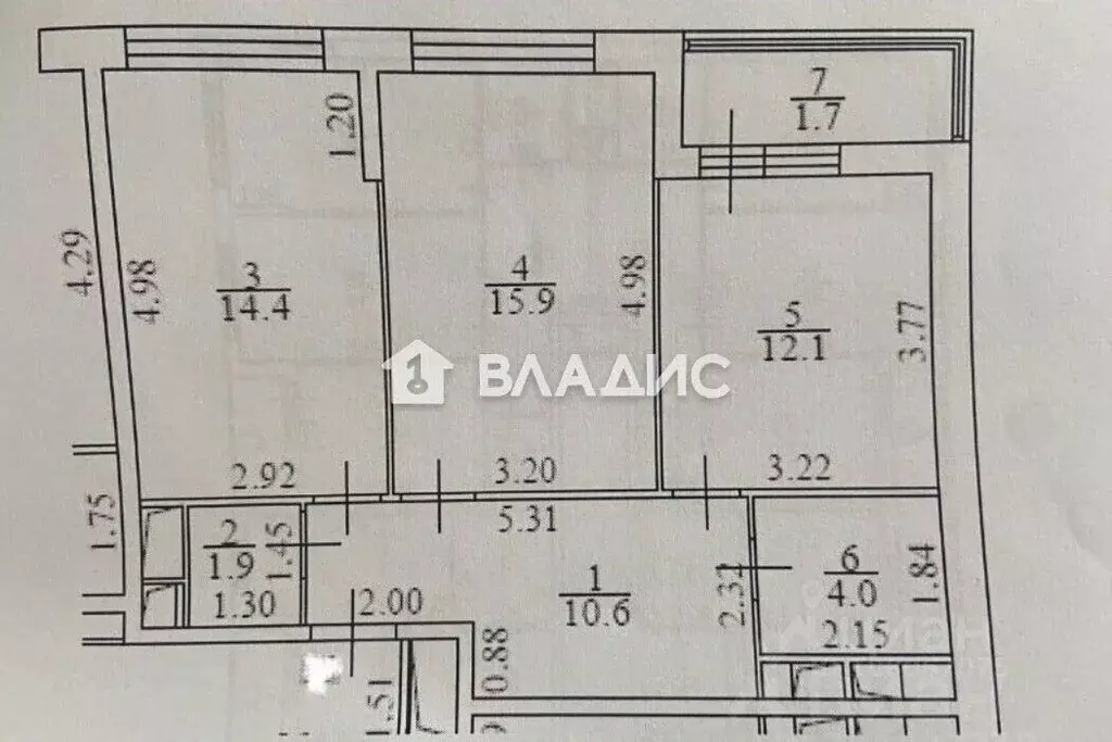 2-к кв. Московская область, Апрелевка Наро-Фоминский городской округ, ... - Фото 2