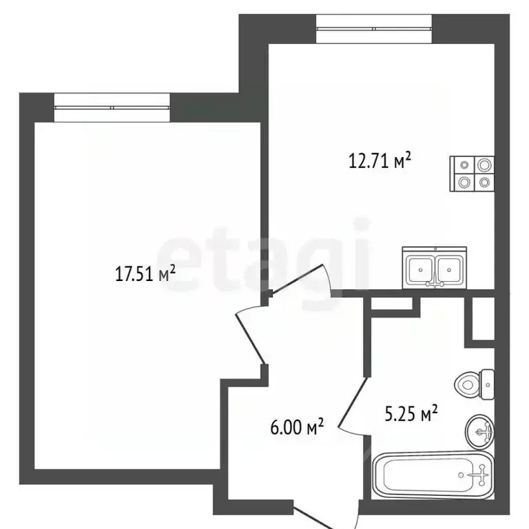 1-к кв. Санкт-Петербург бул. Балтийский, 4 (40.2 м) - Фото 1