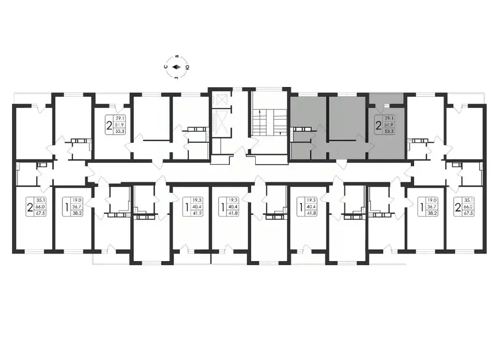 2-к кв. Воронежская область, Воронеж ул. Загоровского, 5/3 (53.3 м) - Фото 1