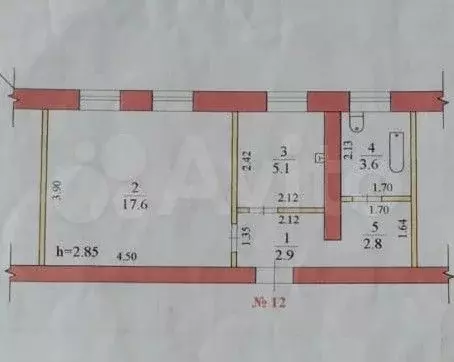 1-к. квартира, 32 м, 1/1 эт. - Фото 0