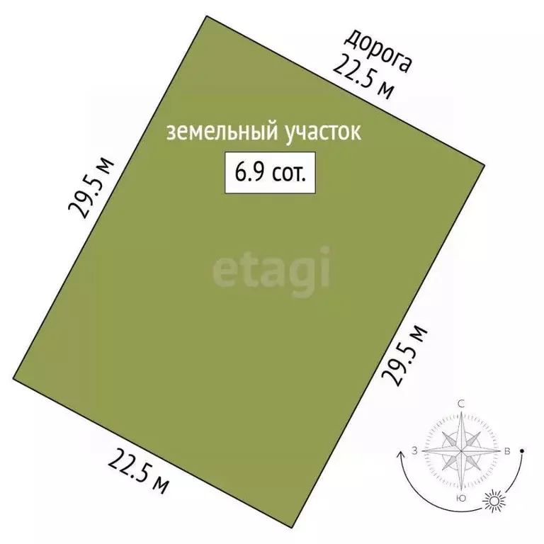 Участок в Мордовия, Лямбирский район, с. Берсеневка  (6.9 сот.) - Фото 0
