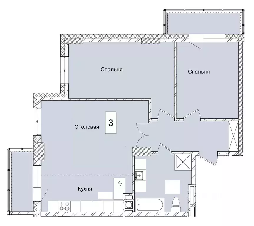 2-к кв. Саха (Якутия), Якутск Вилюйский тракт, 4-й км, 83 (84.18 м) - Фото 0