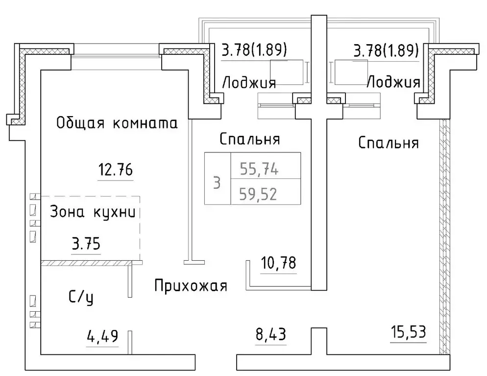 2-к кв. Новосибирская область, Новосибирский район, Мичуринский ... - Фото 0