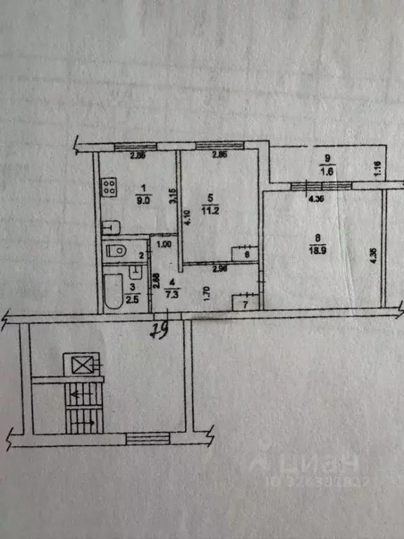 2-к кв. Московская область, Чехов ул. Полиграфистов, 27 (51.0 м) - Фото 1