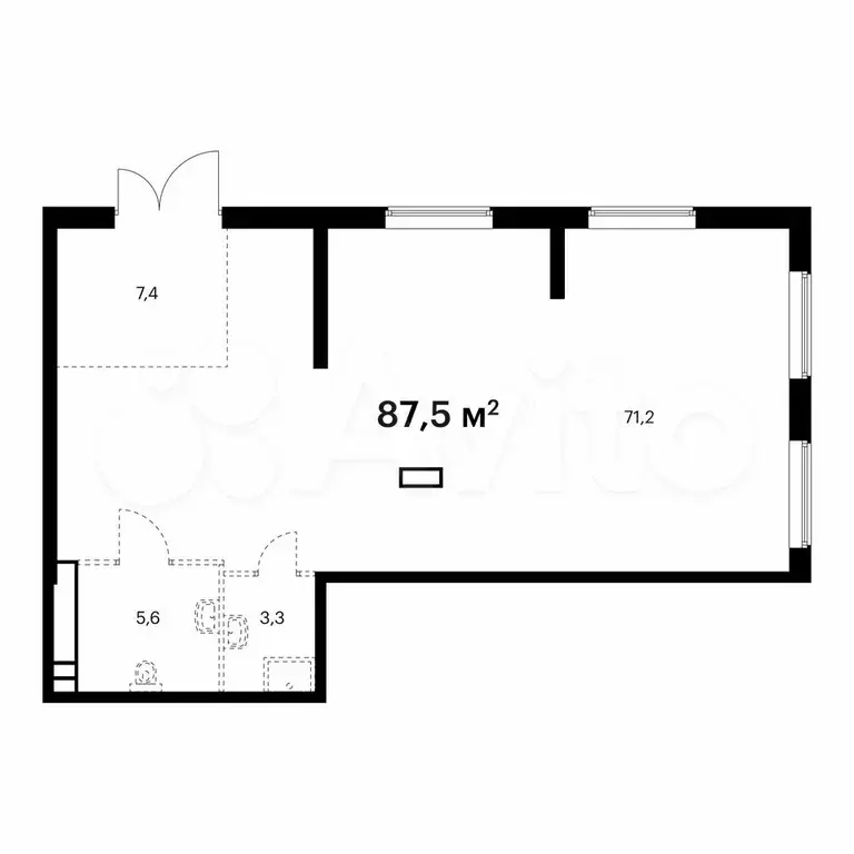 Продам помещение свободного назначения, 87.5 м - Фото 0